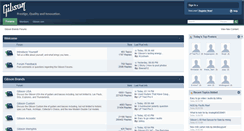 Desktop Screenshot of forum.gibson.com