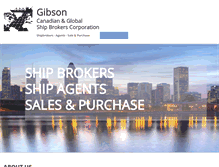Tablet Screenshot of gibson.ca