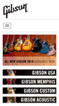Mobile Screenshot of gibson.com